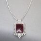 Tourmaline and Diamond Necklace in 18K White Gold