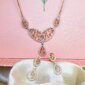 Diamond Necklace Set in 18K Rose Gold